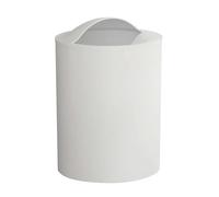 Gedy White G-Eye Paper Waste Paper Basket, Dimensions and Weight Basket 26.5 x 19 x 19 cm & 0.25 kg, Made of Thermoplastic Resins, Bathroom Bin R&D Design, 100% Made in Italy, 2 Years Warranty, Unique
