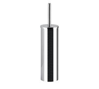 Gedy G-Jakarta, Toilet, Bathroom Brush Made of Stainless Steel with Frosted Glass Containers, 10 Year Warranty, Design: R&S, Measures 33.2 x 7.5 x 7.5 cm, Chrome-Plated, Unica