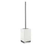 Gedy G-Lucy Toilet Holder, Bath Brush Made of Ceramic, Dimensions 47 x 9.7 x 9.7 cm and Weight 0.85 kg, R&S Design, 2 Year Warranty, White, One Size