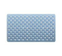 Gedy G-Maim Non-Slip Bathtub with Suction Cups, Size: 60 x 38, Resin Bath Mat, Blue Finish, R&D Design, 100% Made in Italy, Machine Washable, 2 Year Warranty, Unique