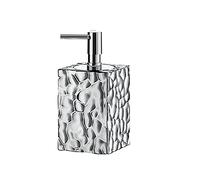 Gedy G-New Martina, Silver, Bathroom Soap Dispenser Made of Stainless Steel and Cromall, Measures 16 x 7.5 x 7.5 cm and Weight 0.4 kg, R&S Design, 2 Year Warranty, Unica