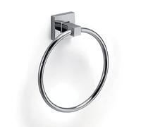 Gedy G-Pukhet Ring Towels, Chrome, Stainless Steel and Cromall, 2 Year Warranty, R&D Design, Measures 17.3 x 15.5 x 4.8 cm, Stainless Steel, Chrome, Unique