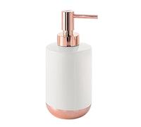 Gedy G-Rita, Dimensions and Weight: 17 x 7 x 7 cm & 0.23 kg, Ceramic Bathroom Soap Dispenser, White Finish, R&S Design, 2 Year Warranty, Unica