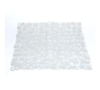 Gedy G-River Non-Slip Shower with Suction Cups, Size: 54 x 54, Resin Bath Mat, Transparent Finish, R&D Design, Made in Italy, Machine Washable Mat, 2 Years Warranty, Unique
