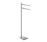 GEDY G-Seoul Chrome Towel Stand, 83.3 x 34 x 14 cm, Stainless Steel and Cromall Floor Towel Holder, 4 mm Allen Key Included