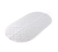 Gedy G-Solid Non-Slip Bath Mat with Suction Cups, Size: 39 x 69 cm, Transparent Finish, R&S Design, 100% Made in Italy, Machine Washable, 2 Years