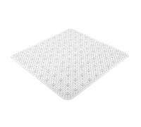 Gedy G-Solid Non-Slip Shower with Suction Cups, Size: 53 x 53, Resin Bath Mat, Transparent Finish, R&D Design, Made in Italy, Machine Washable Rug, 2 Years Warranty, Unique