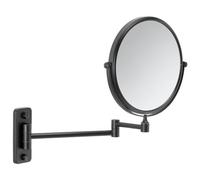 Gedy Gaia Matte Black Wall Magnifying Mirror