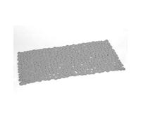 Gedy Grey, G-River Non-Slip Bathtub with Suction Cups, Size: 35 x 70 cm, Resin Bath Mat, Finish, R&D Design, Made in Italy, Machine Washable Rug, 2 Years Warranty, One Size