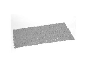 Gedy Grey, G-River Non-Slip Bathtub with Suction Cups, Size: 35 x 70 cm, Resin Bath Mat, Finish, R&D Design, Made in Italy, Machine Washable Rug, 2 Years Warranty, One Size