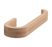 Gedy Himalaya Bathroom Towel Rack, Wall Towel Rack, Natural, Bamboo, 21.1 x 6.7 x 2.5