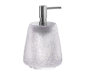 Gedy Irina Soap Dispenser, Resin, White, 9.9 x 9.9 x 16