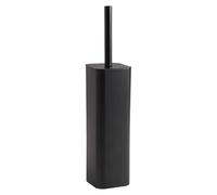 Gedy Jack Toilet Brush Holder, Stainless Steel, Matte Black, 9 x 9 x 39 cm