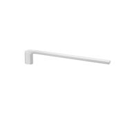 GEDY | Kuala Lumpur Towel Rail for Bathroom with Fixed Arm Stainless Steel, White, Dimensions 6.6 x 2.6 x 41 cm and Weight 0.385 kg