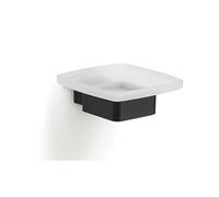 Gedy Lounge Soap Dish, cromall, Black, One Size