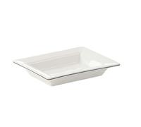 Gedy Lucrezia Soap Dish, Ceramic, White, 10 x 13 x 2.2