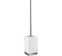 Gedy G-Lucy White Ceramic Toilet Brush Holder, Dimensions 47 x 9.7 x 9.7 cm and Weight 0.85 kg, R&S Design, 2 Year Warranty, Unique