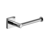 Gedy Manila Toilet Roll Holder, Chrome Colour, Components Made of 304 Stainless Steel, Cromall and Satin Glass, 15 Year Warranty, Measures 4.7 x 16.3 x 6.9 cm and Weight 0.1 kg, R&D Design
