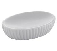 Gedy Marika Soap Dish, Ceramic, Grey, 8.3 x 12 x 3