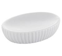 Gedy Marika Soap Dish, Ceramic, White, 8.3 x 12 x 3