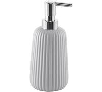 Gedy Marika Soap Dispenser, Ceramic, Grey, 8 x 8 x 18