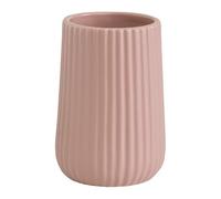 Gedy Marika Toothbrush Holder, Ceramic, Pink, 8 x 8 x 11.6 cm