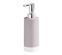 Gedy New Mizar Soap Dispenser, Ceramic, Beige, 6.4 x 6.4 x 19.2