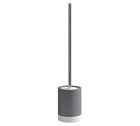 Gedy New Mizar Toilet Brush Toilet, Ceramic, Grey, 9.7 x 9.7 x 47.5