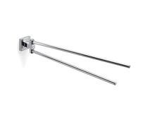 Gedy Olimpo Double Towel Rail, Stainless Steel, Chrome, 37.9 x 4.8 x 5.1 cm