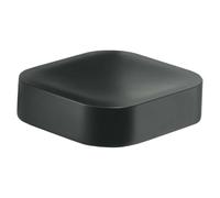 Gedy Outline Soap Dish, Brass, Black, 12.1x11x3
