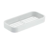 Gedy Outline Soap Dish, Brass, White, 24.1 x 11 x 3