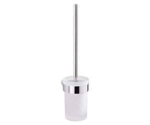 Gedy PIRENEI Brush, Glass Brass chromall Crystal, Chrome, 8,4x10,4x37cm