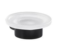 Gedy PIRENEI SOAP Box, Brass Crystal chromall, Dull Black