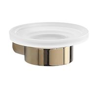 Gedy PIRENEI SOAP Box, Brass Crystal chromall, Gold