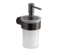 Gedy PIRENEI Dispenser, Brass chromall Crystal, Gunmetal, 6,9x10,5x15,1cm