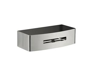 Gedy | Poseidon Rectangular Chrome Steel Shower Storage Box Dimensions 7 x 24 x 12.2 cm and Weight 0.80 kg