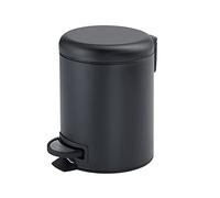 Gedy Potty Waste Bin, Stainless Steel, Matte Black, 3 Litres