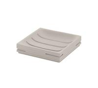 Gedy Quadrotto Soap Dish, Resin, tórtora, 11.2 x 11.2 x 2.4