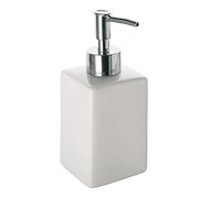 Gedy Queenstown Bathroom, Dimensions & Weight: 16.5 x 6.5 x 6.5 cm & 0.5 kg, Eco Ceramic Soap Dispenser, White Finish, R&S Design, 2 Year Warranty, One Size