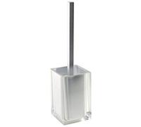 Gedy RA33-73 Rainbow Toilet Brush Holder, 2" L x 3.86" W, Silver