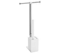Gedy Rainbow Standing Column, Stainless Steel, White, 25.7 x 16 x 58.8