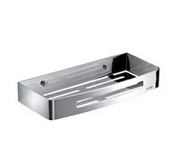 Gedy Rectangular Chrome G-Hanoi Shower Caddy 304 Stainless Steel Bathroom Organizer with Finish R&D Design 4.5 x 30 x 12.7 cm and 0.6 kg, 2 Years Warranty, Stainless Steel