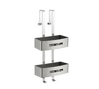 Gedy Rectangular Shower Storage, Chrome Finish, Non applicabile