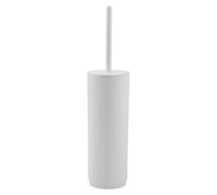 Gedy Sharon Toilet Brush Plastic Lightweight and Durable Matt White with Tuft Black Nylon Bristles, Toilet Brush Holder 100% Made in Italy