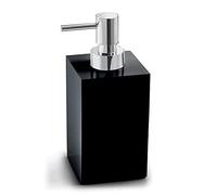 Gedy Sofia Dispenser, Resin Plastic Sand, Dull Black, 7,1x7,1x16,3cm