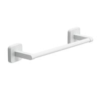 Gedy Tonga Bathroom Towel Rack, Wall Towel Bar, Adhesive Towel Rack, Drill-Free Towel Bar, 30 x 6.9 x 4.7, Matte White, Stainless Steel