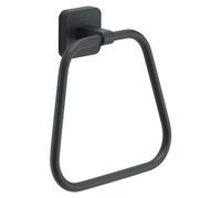 Gedy Tonga Bathroom Towel Rack, Wall Towel Rack, Towel Ring, Adhesive Towel Rack, Towel Rail without Drill, Matte Black, Stainless Steel, 17 x 4.6 x 16 cm