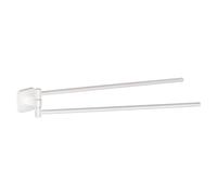 Gedy Tonga Bathroom Towel Rail Double Wall, Matte White, Stainless Steel, 4.7 x 39.1 x 5.8 cm