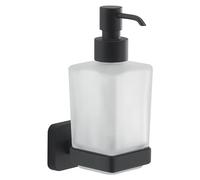 Gedy Tonga Dispenser, Stainless Steel chromall Crystal, Dull Black, 6,3x11,7x17,3cm