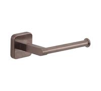Gedy Tonga Toilet Paper Holder, Rose Gold, Stainless Steel, Adhesive, No Drill, 14.3 x 6.9 x 4.7 cm